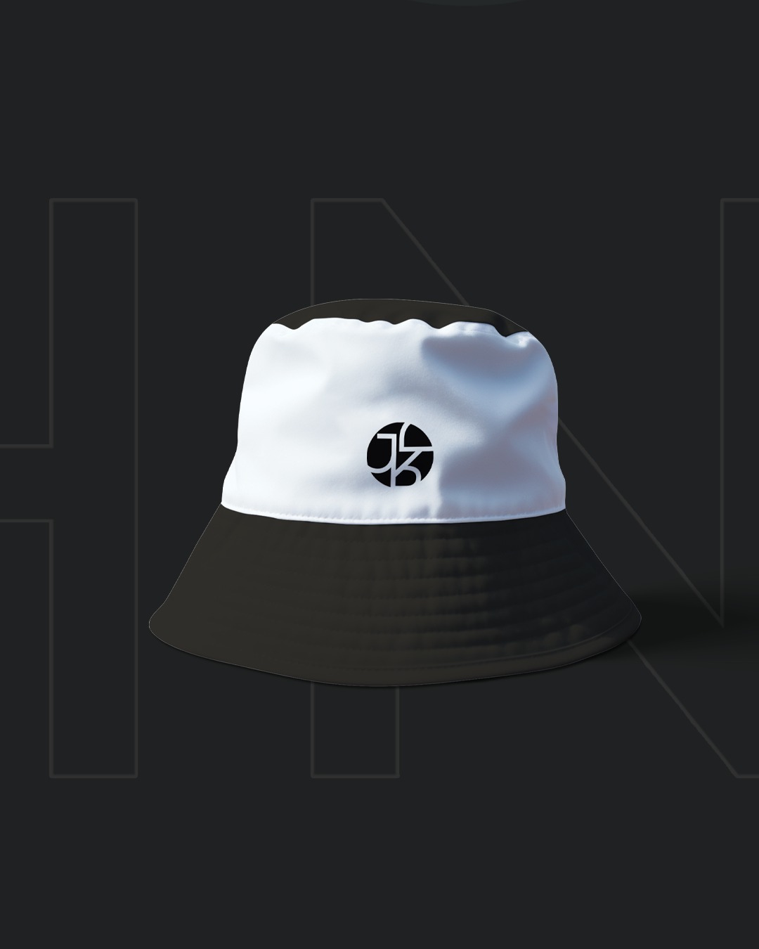John Roy Design bucket hat koleksiyonu. Minimalist tasarım anlayışı ile günlük kullanımda marka kimliğini taşıyan aksesuar tasarımları. Siyah-beyaz kontrast ile zamansız estetik. #buckethat #accessories #johnroy